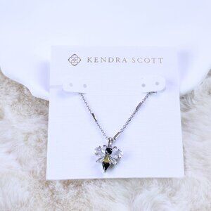 New Bee Crystal Silver Pendant Necklace